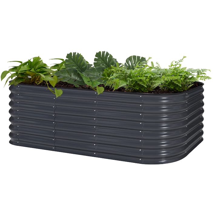 コロ付きメタルガーデンベッド コロ付きメタルガーデンベッド Steel - Raised Garden Beds - The Home